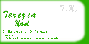 terezia mod business card