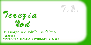 terezia mod business card